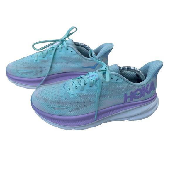 Hoka Shoes - Hoka One Clifton 9 Sunlit Ocean/ Lilac Mist Women's Running Shoes